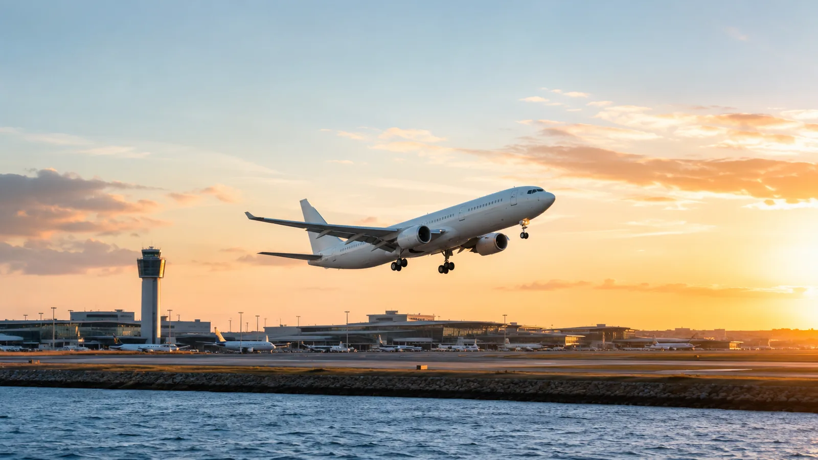 Voo internacional saindo de Boston para uma viagem ao Brasil